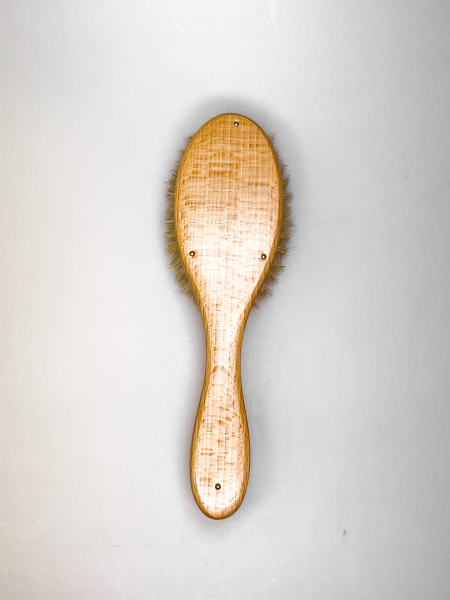 Haarbürste oval mit Stiel, 22 cm / Kalkutta